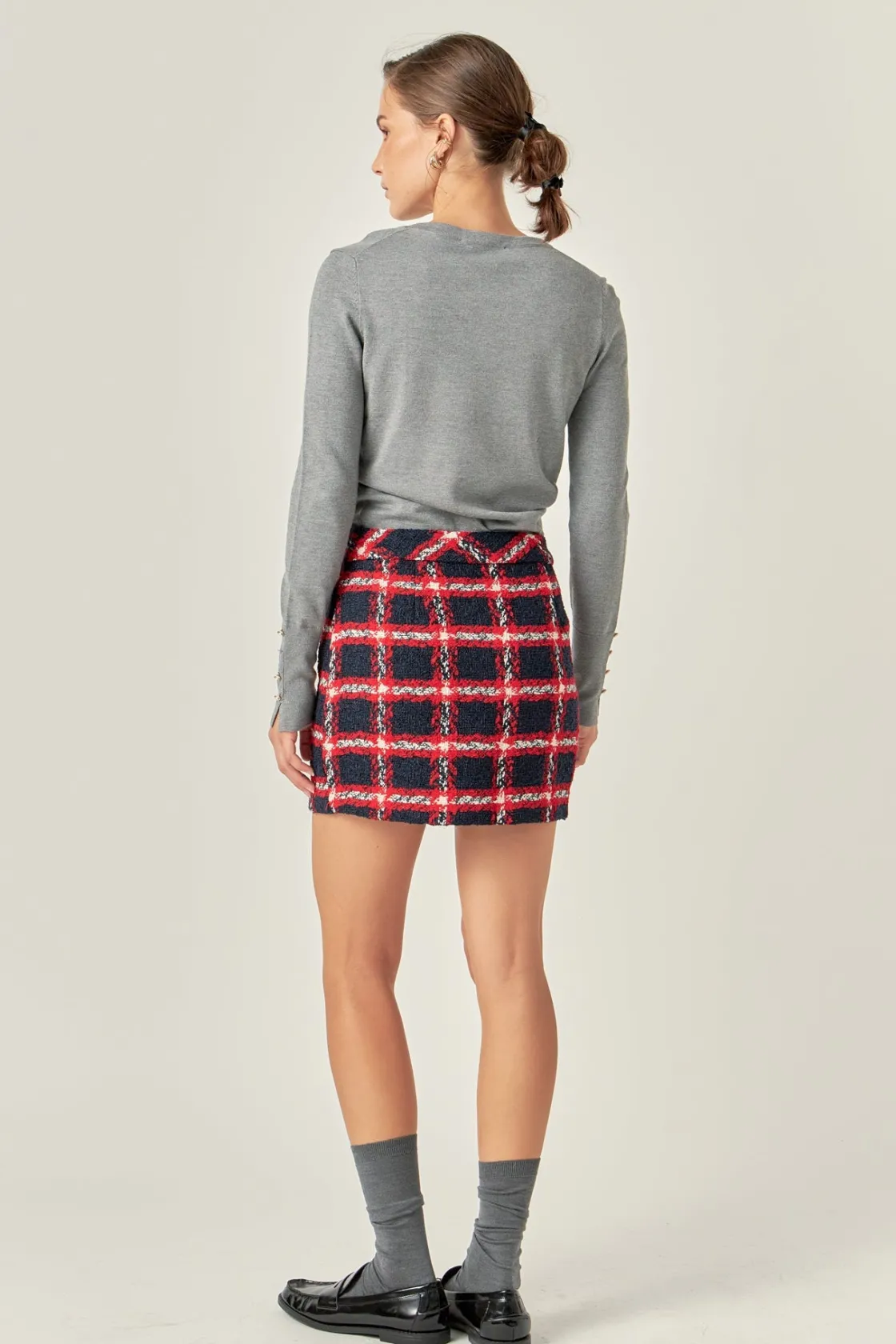 english_factory__plaid_mi_2.webp ENGLISH FACTORY Matching Sets | Skirts*- Plaid Mini Skirt