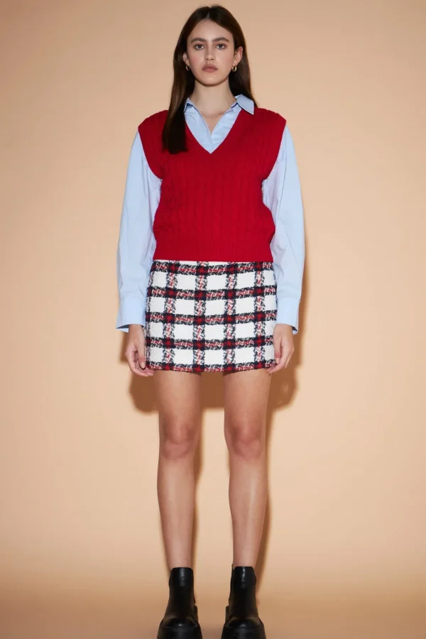 ENGLISH FACTORY Matching Sets | Skirts*- Plaid Mini Skirt