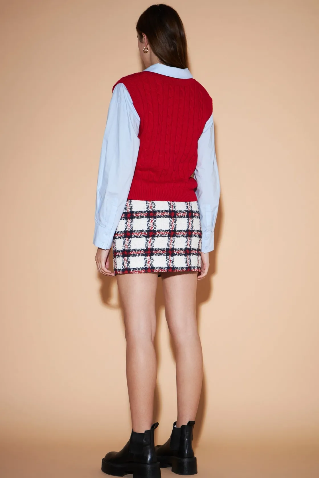 english_factory__plaid_mi_7.webp ENGLISH FACTORY Matching Sets | Skirts*- Plaid Mini Skirt