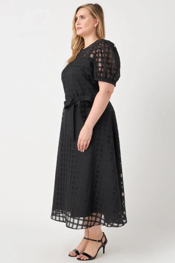 ENGLISH FACTORY Tops*- Plaid See Through Top