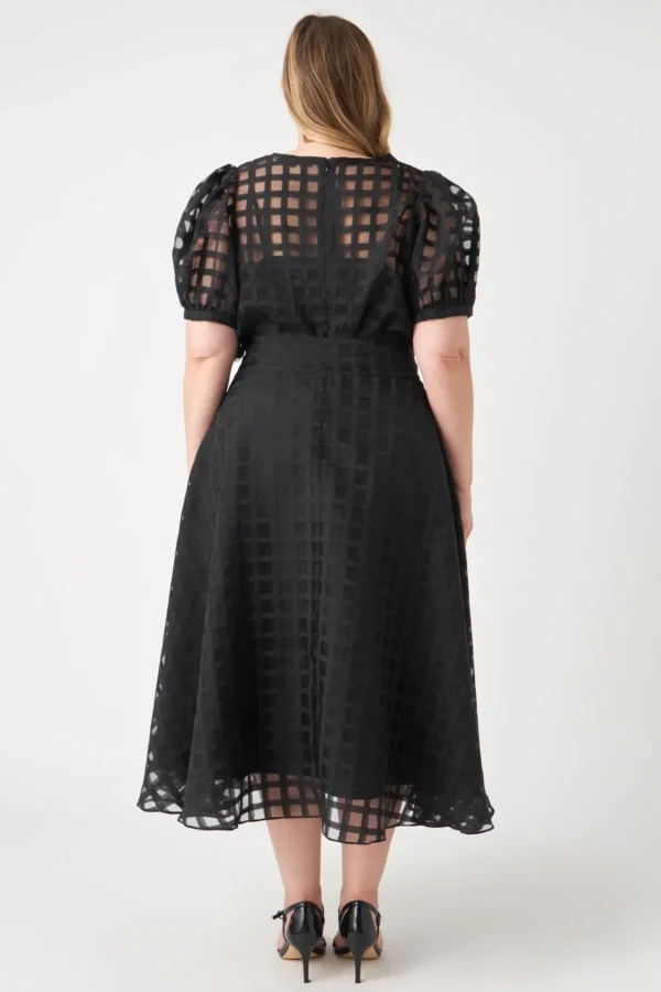 ENGLISH FACTORY Tops*- Plaid See Through Top