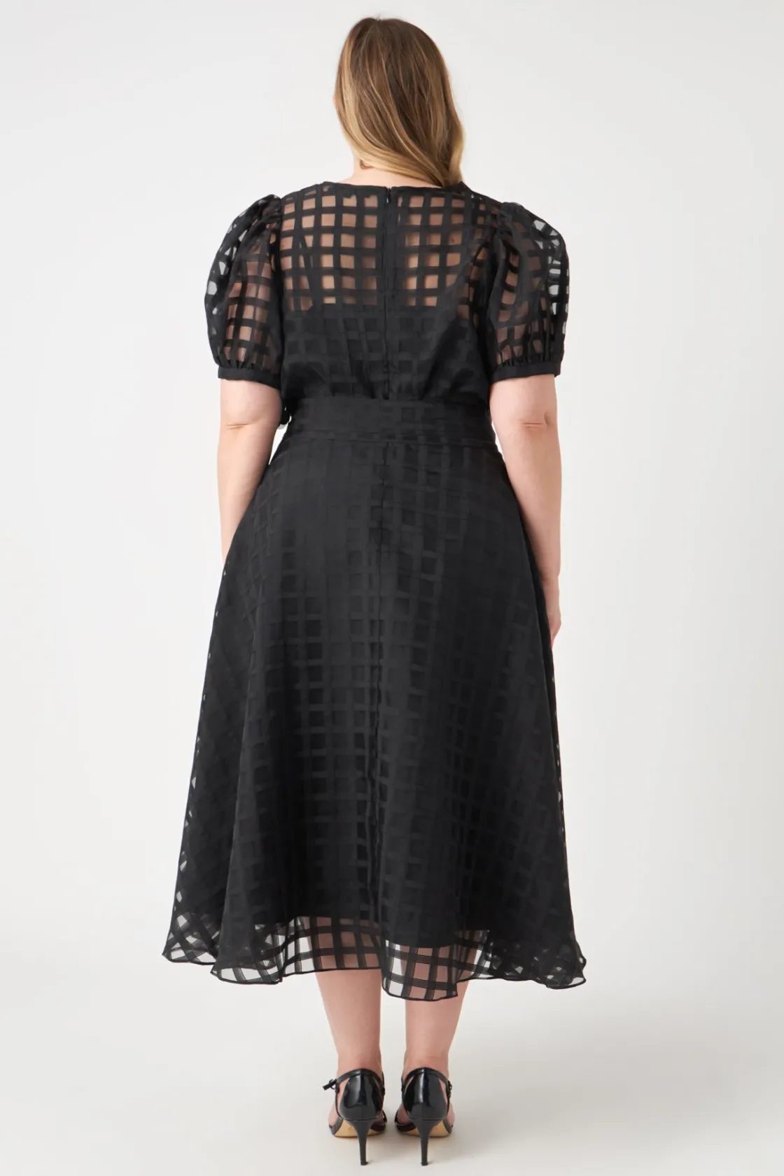 english_factory__plaid_se_12.webp ENGLISH FACTORY Tops*- Plaid See Through Top