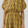 ENGLISH FACTORY Matching Sets | Tops*- Plaid Voluminous Cropped Top