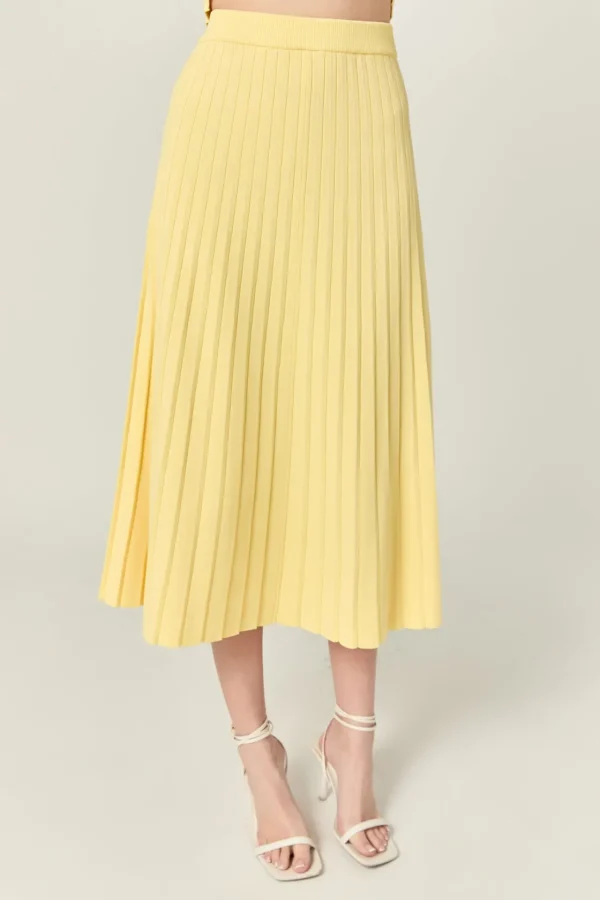 ENGLISH FACTORY Matching Sets | Skirts*- Pleated A-line Skirt