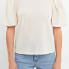ENGLISH FACTORY Shirts & Blouses | Tops*- Pleated Shoulder Knit Top