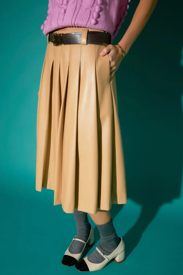 ENGLISH FACTORY Skirts | Tops*- Pleated Midi Skirt