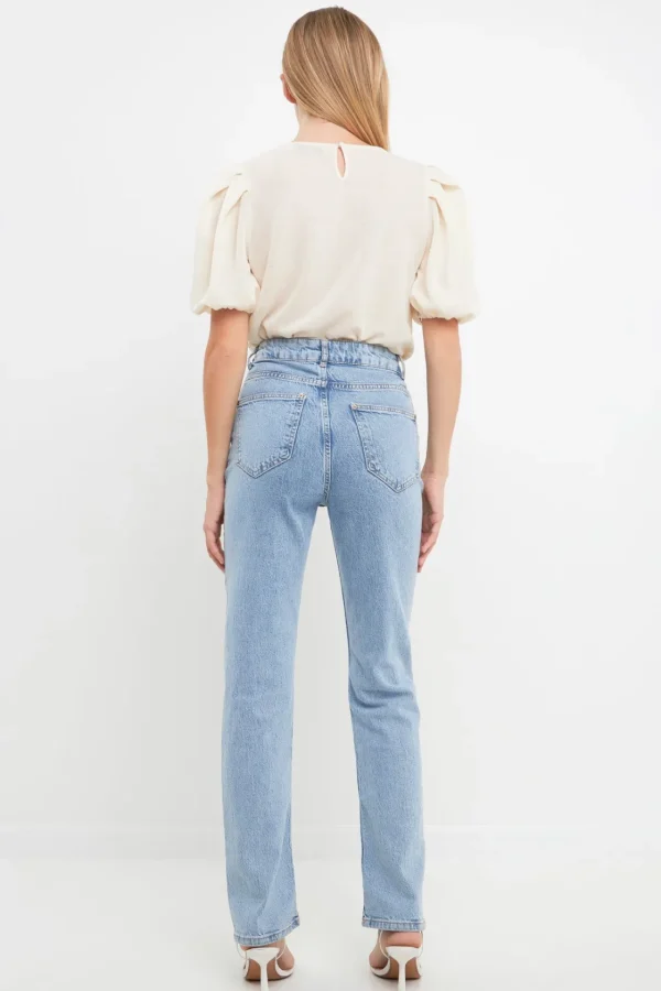 ENGLISH FACTORY Shirts & Blouses | Tops*- Pleated Shoulder Knit Top