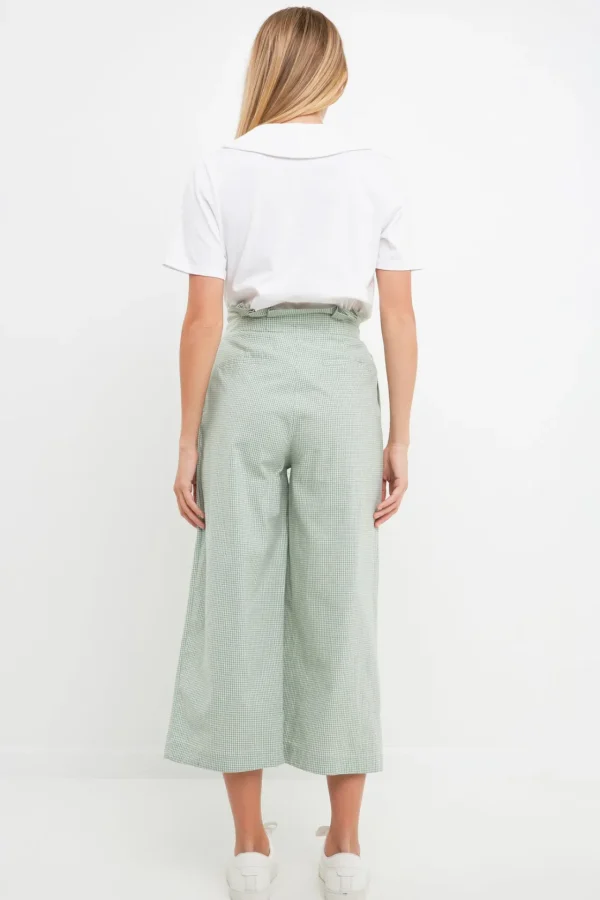 ENGLISH FACTORY Pants | Tops*- Pleated Easy Trousers GREEN