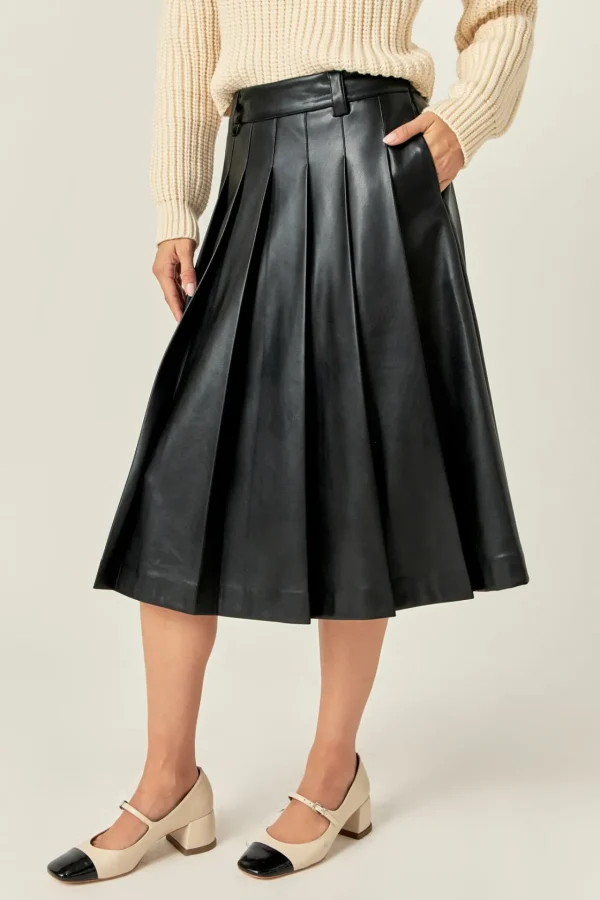 ENGLISH FACTORY Skirts | Tops*- Pleated Midi Skirt