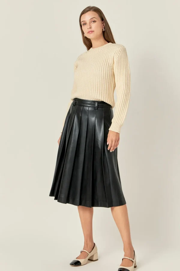 ENGLISH FACTORY Skirts | Tops*- Pleated Midi Skirt
