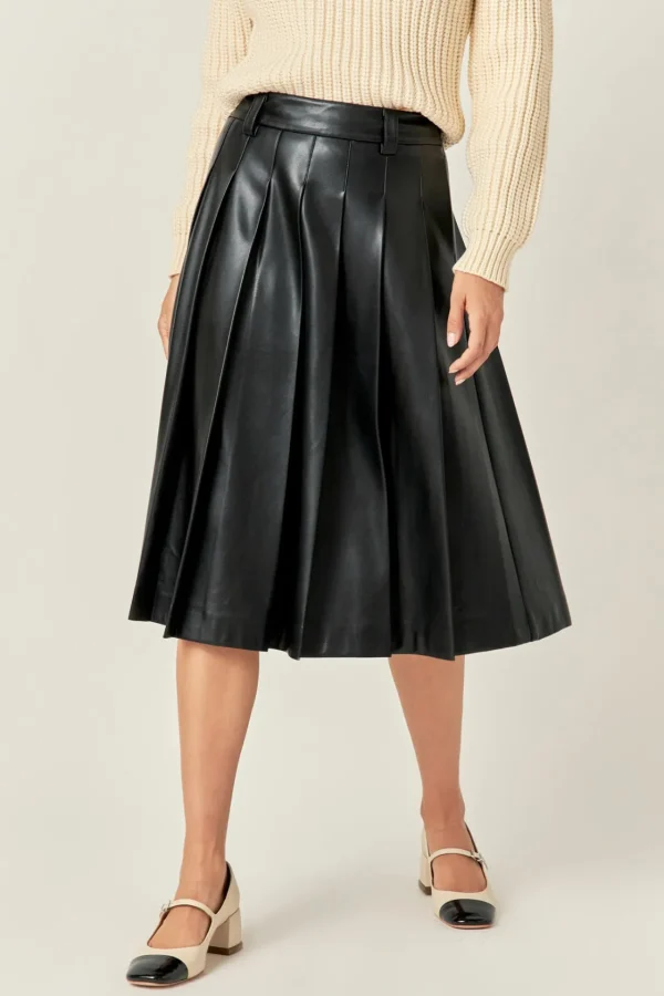 ENGLISH FACTORY Skirts | Tops*- Pleated Midi Skirt