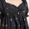 ENGLISH FACTORY Tops*- Plus Size Multi Floral Embroidery Top BLACKMULTI