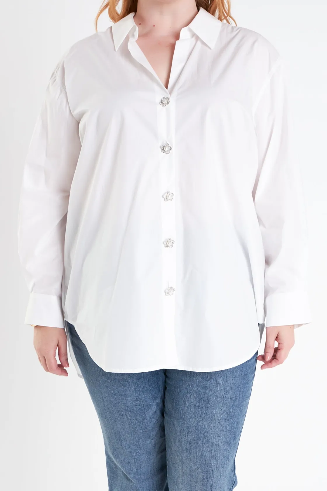 english_factory__plus_siz_0-24.webp ENGLISH FACTORY Shirts & Blouses | Tops*- Plus Size Oversized Collared Shirt WHITE