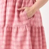 ENGLISH FACTORY Tweed Dresses | Tops*- Plus Size Tweed Babydoll Dress PINK