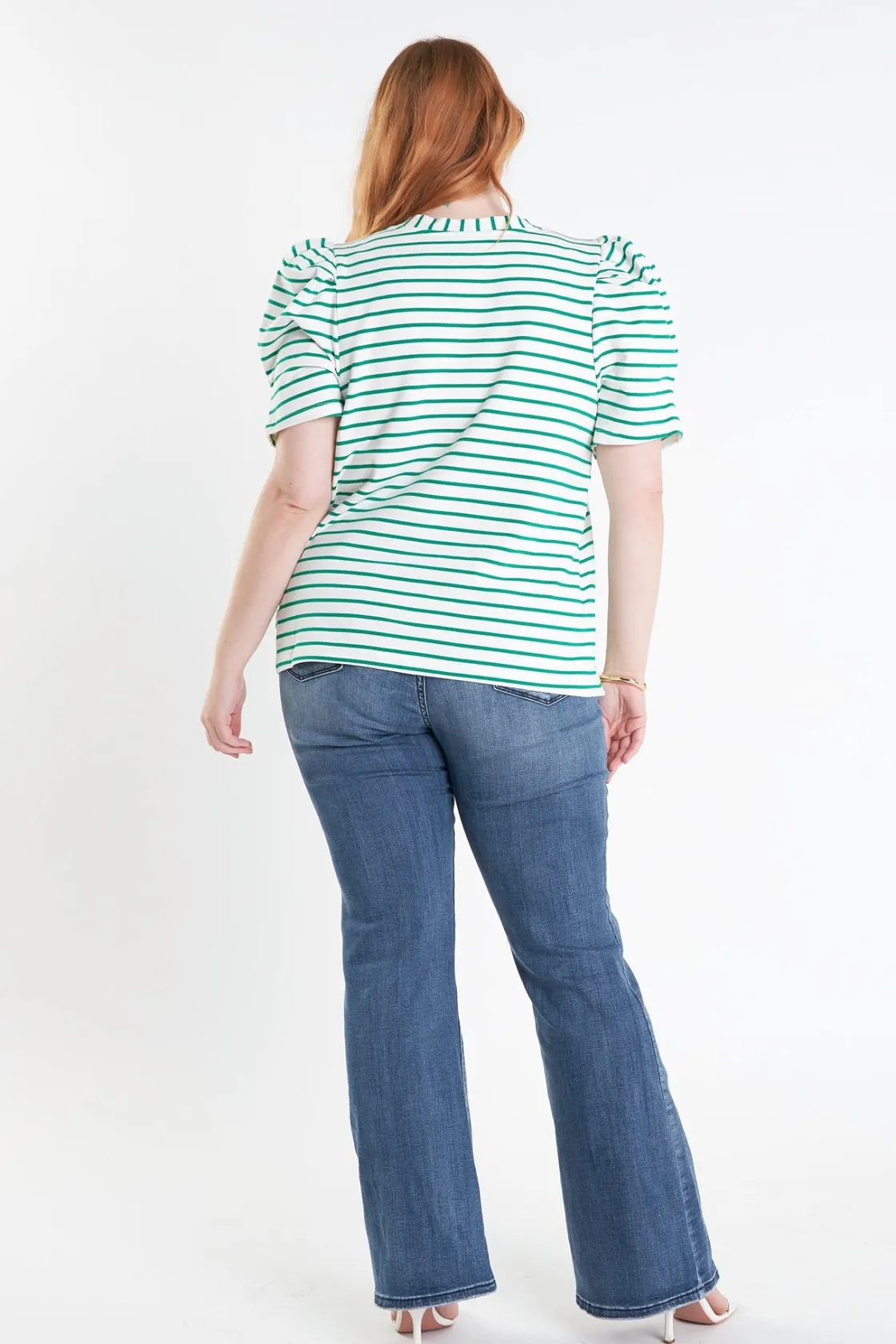 english_factory__plus_siz_12.webp ENGLISH FACTORY Tops*- Plus Size Stripe Women Knit Shirt