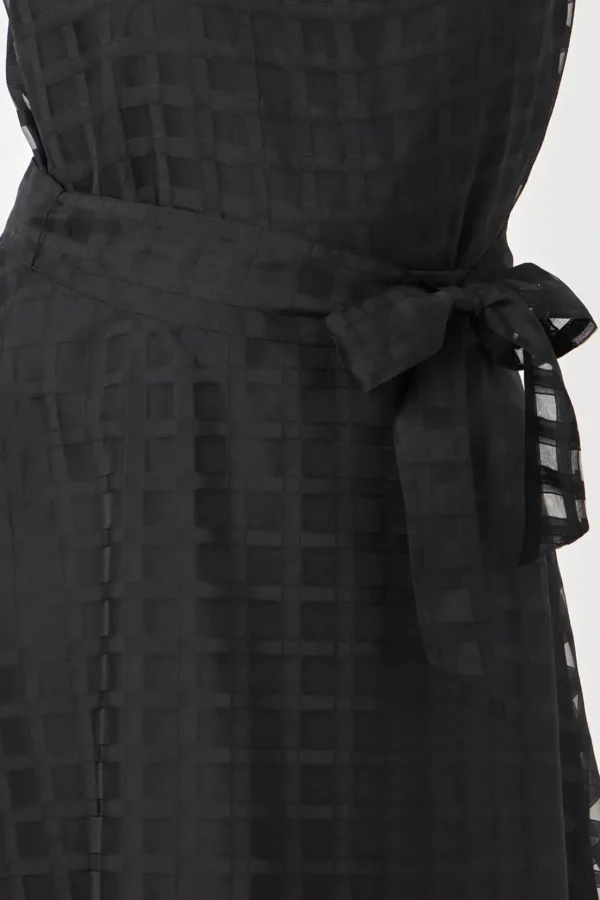 ENGLISH FACTORY Skirts | Tops*- Plus Size Plaid Organza Fit & Flare Midi Skirt