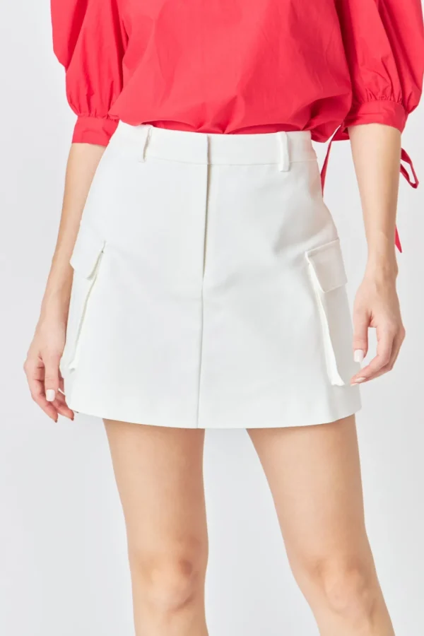 ENGLISH FACTORY Tops*- Pocket Detail Skort
