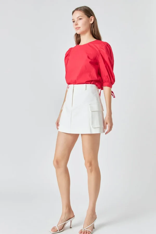 ENGLISH FACTORY Tops*- Pocket Detail Skort