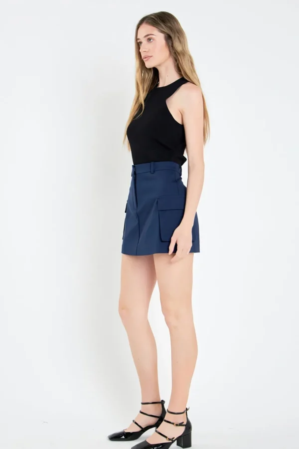 ENGLISH FACTORY Tops*- Pocket Detail Skort
