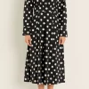 ENGLISH FACTORY Shirts & Blouses | Tops*- Polka Dot Shirt Dress BLACK