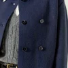 ENGLISH FACTORY Sweaters & Knits | Tops*- Polo Long Double Cardigan NAVY