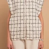 ENGLISH FACTORY Jackets & Coats | Tops*- Premium Tweed Vest with Shoulder Pads CREAM/BLACK