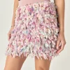 ENGLISH FACTORY Skirts | Tops*- Premium Textured Ribbon High Waisted Mini Skirt