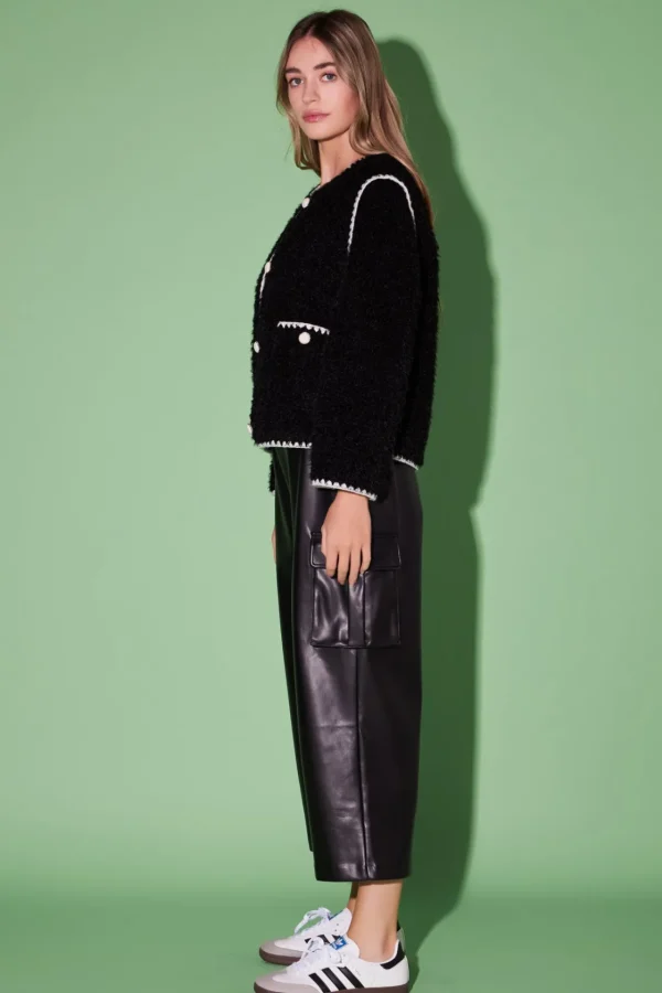 ENGLISH FACTORY Jackets & Coats | Tops*- Premium Faux Shearling Jacket