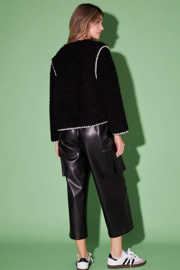 ENGLISH FACTORY Jackets & Coats | Tops*- Premium Faux Shearling Jacket