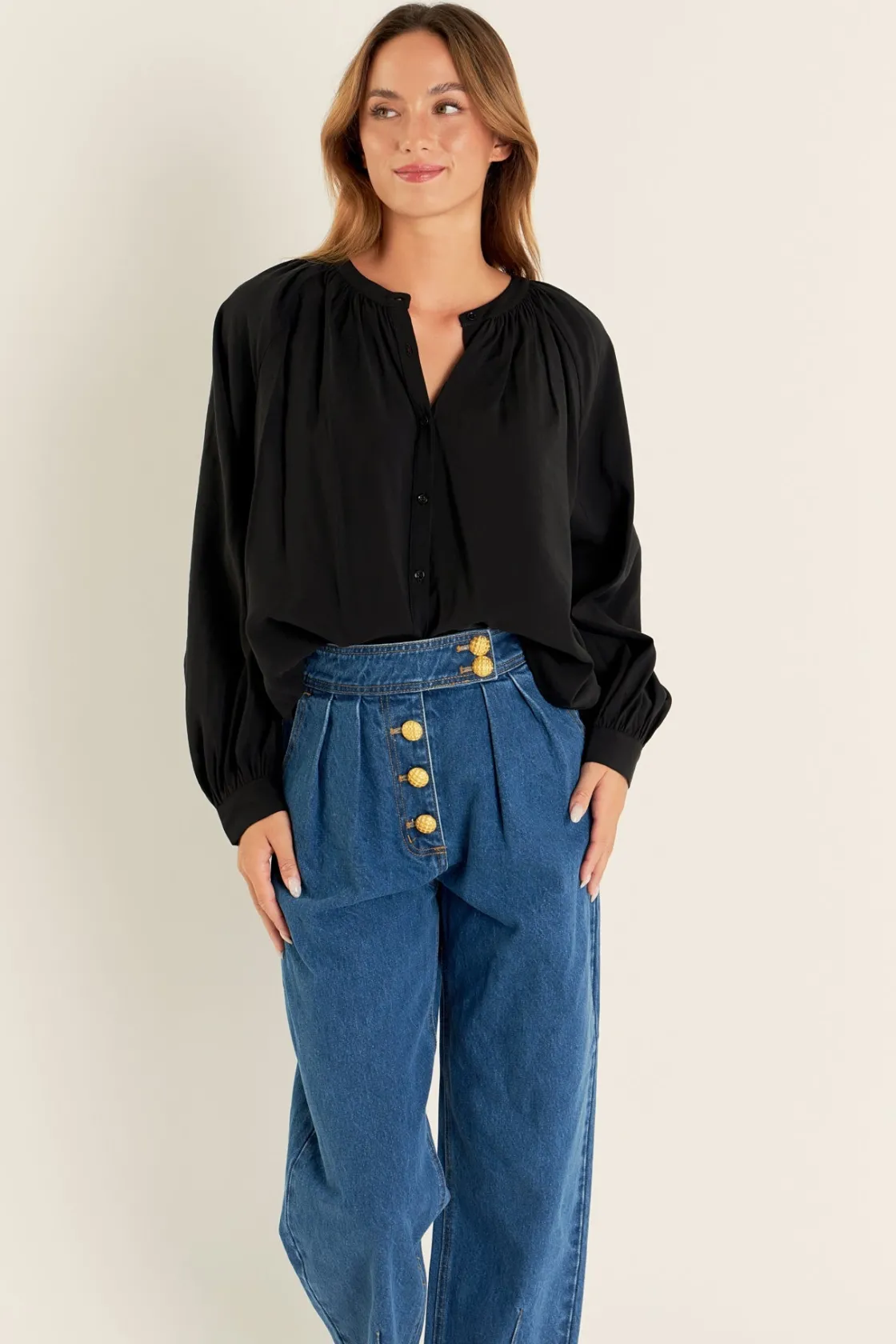 english_factory__premium__16-1.webp ENGLISH FACTORY Denim | Tops*- Premium Denim Cropped Trousers