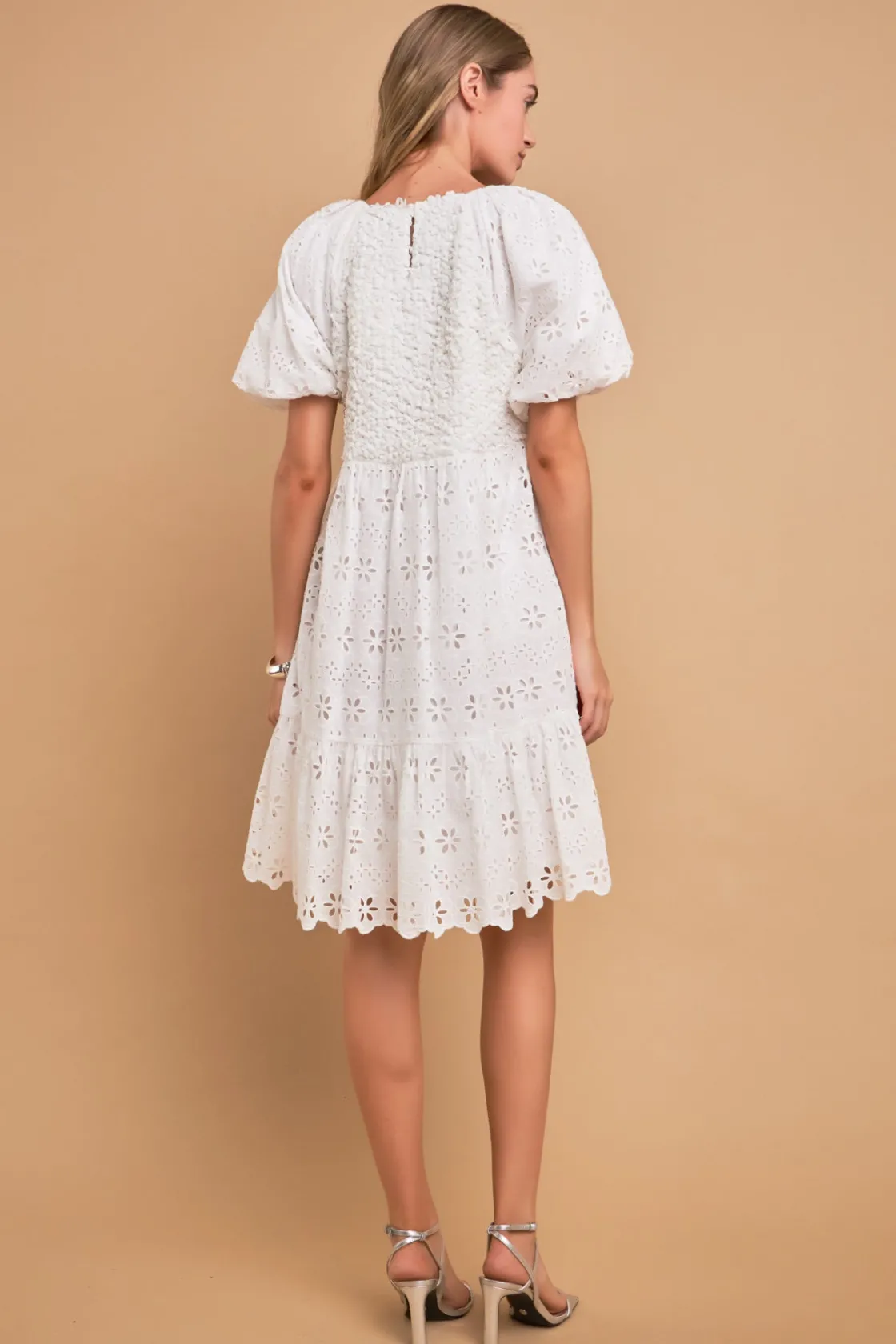 english_factory__premium__2-14.webp ENGLISH FACTORY Boho Dresses | White Dresses*- Premium Knit and Embroidery Combo Dress WHITE