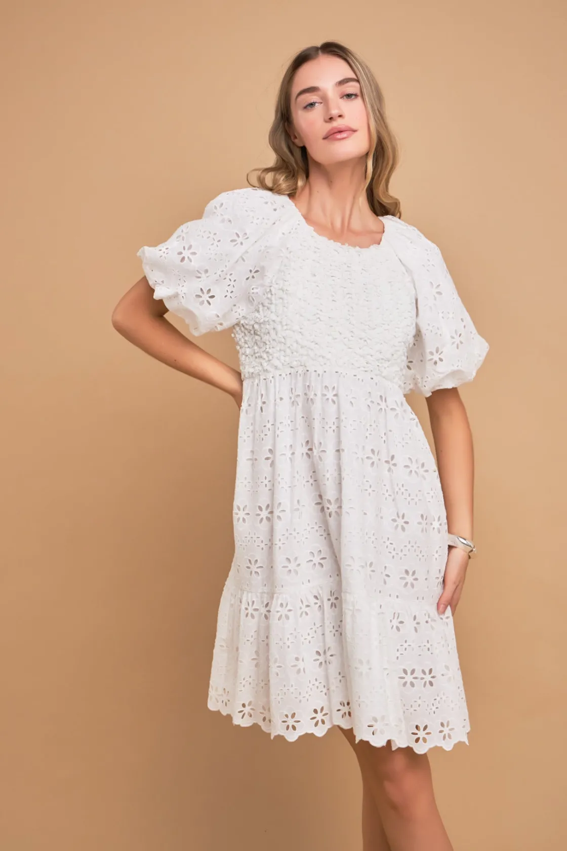 english_factory__premium__3-13.webp ENGLISH FACTORY Boho Dresses | White Dresses*- Premium Knit and Embroidery Combo Dress WHITE