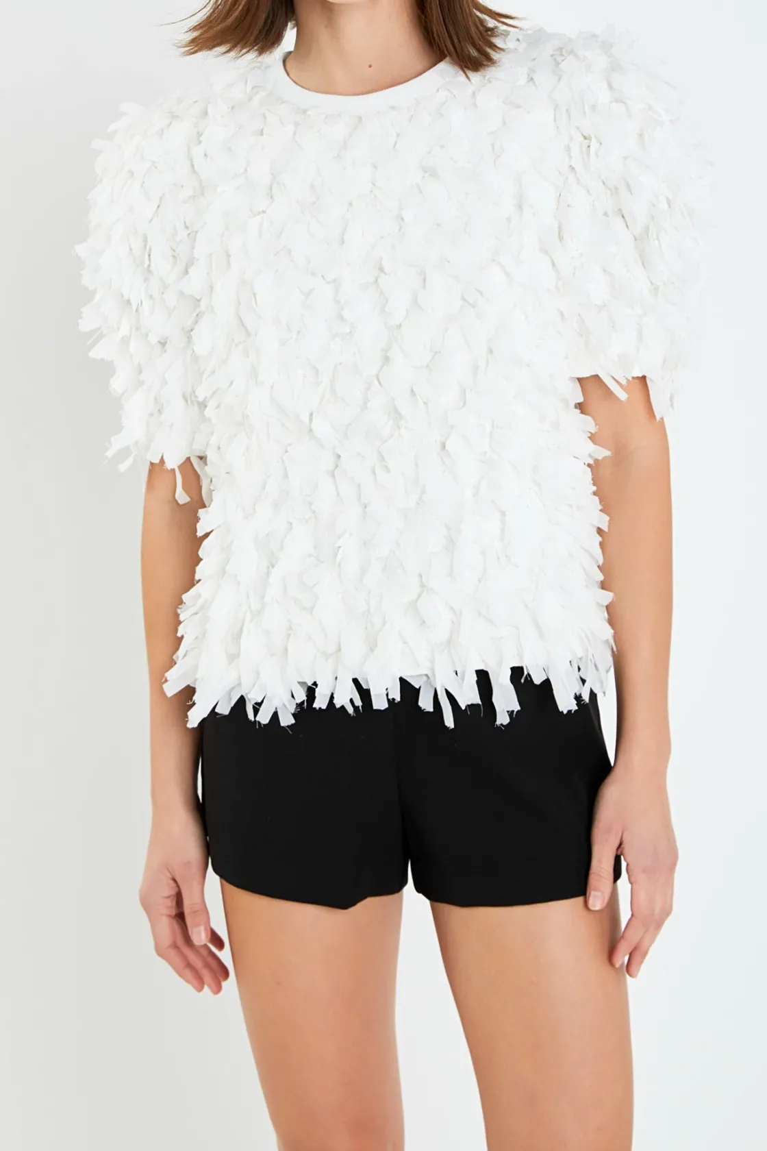 english_factory__premium__5.webp ENGLISH FACTORY Tops*- Premium Textured Ribbon Top