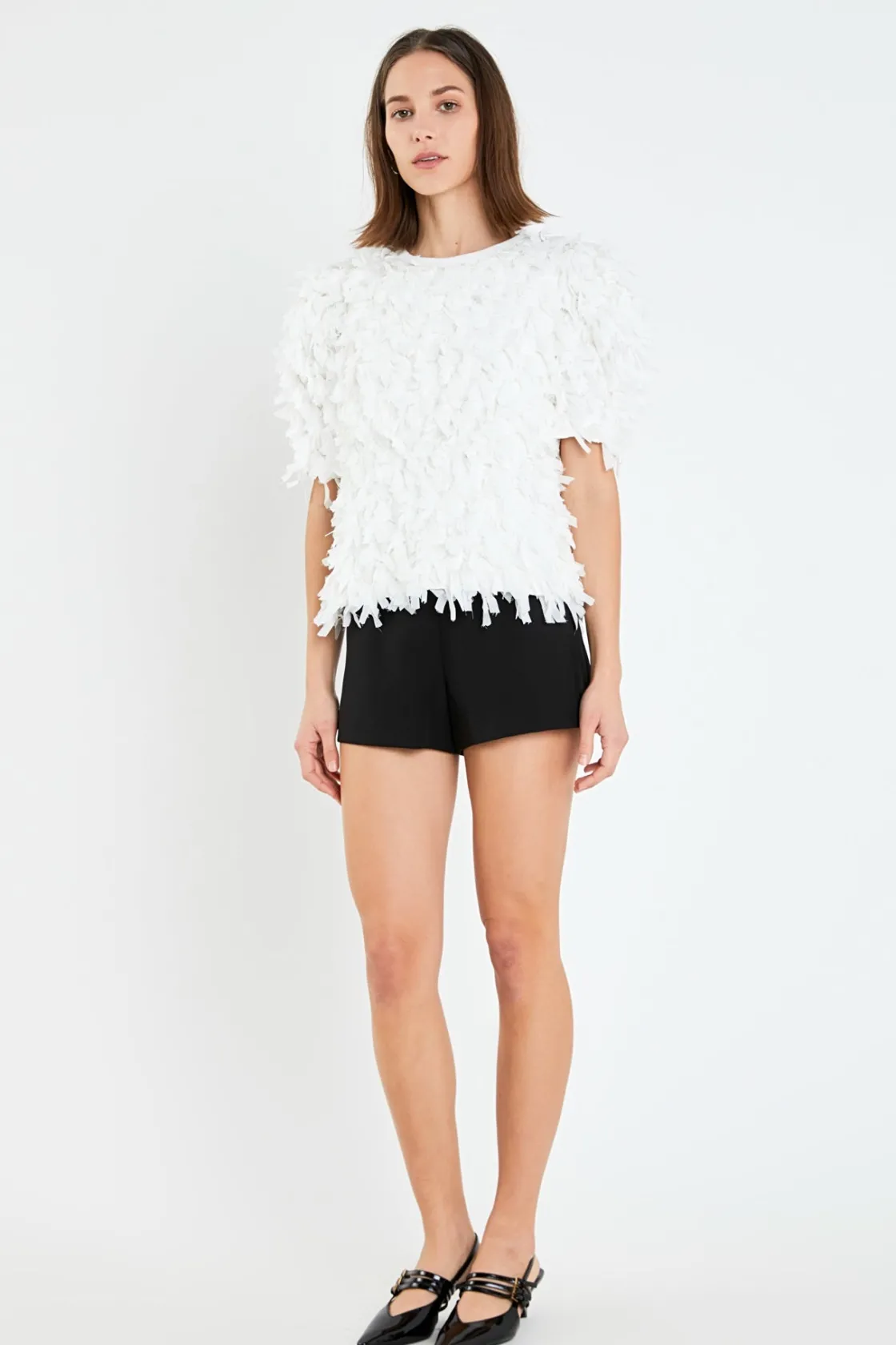 english_factory__premium__6.webp ENGLISH FACTORY Tops*- Premium Textured Ribbon Top