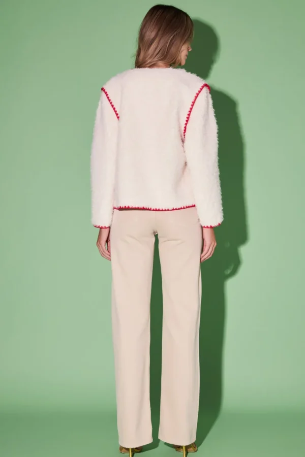 ENGLISH FACTORY Jackets & Coats | Tops*- Premium Faux Shearling Jacket