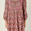 ENGLISH FACTORY Floral Dresses | Tops*- Printed Mini Dress PINK