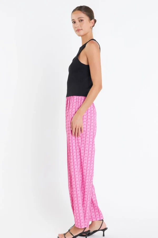 ENGLISH FACTORY Matching Sets | Pants*- Printed Long Pants PINK