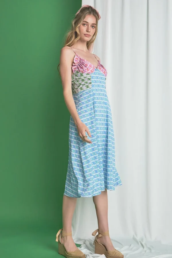 ENGLISH FACTORY Tops*- Printed Satin Dress MULTI