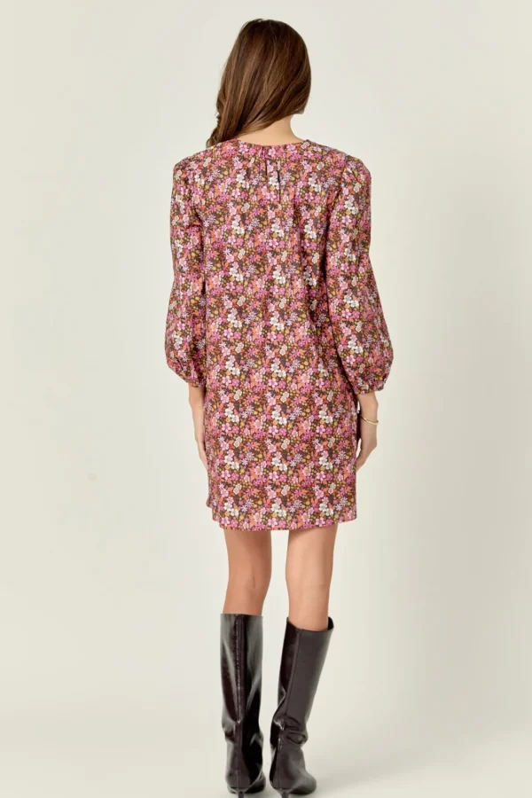 ENGLISH FACTORY Floral Dresses | Tops*- Printed Mini Dress PINK