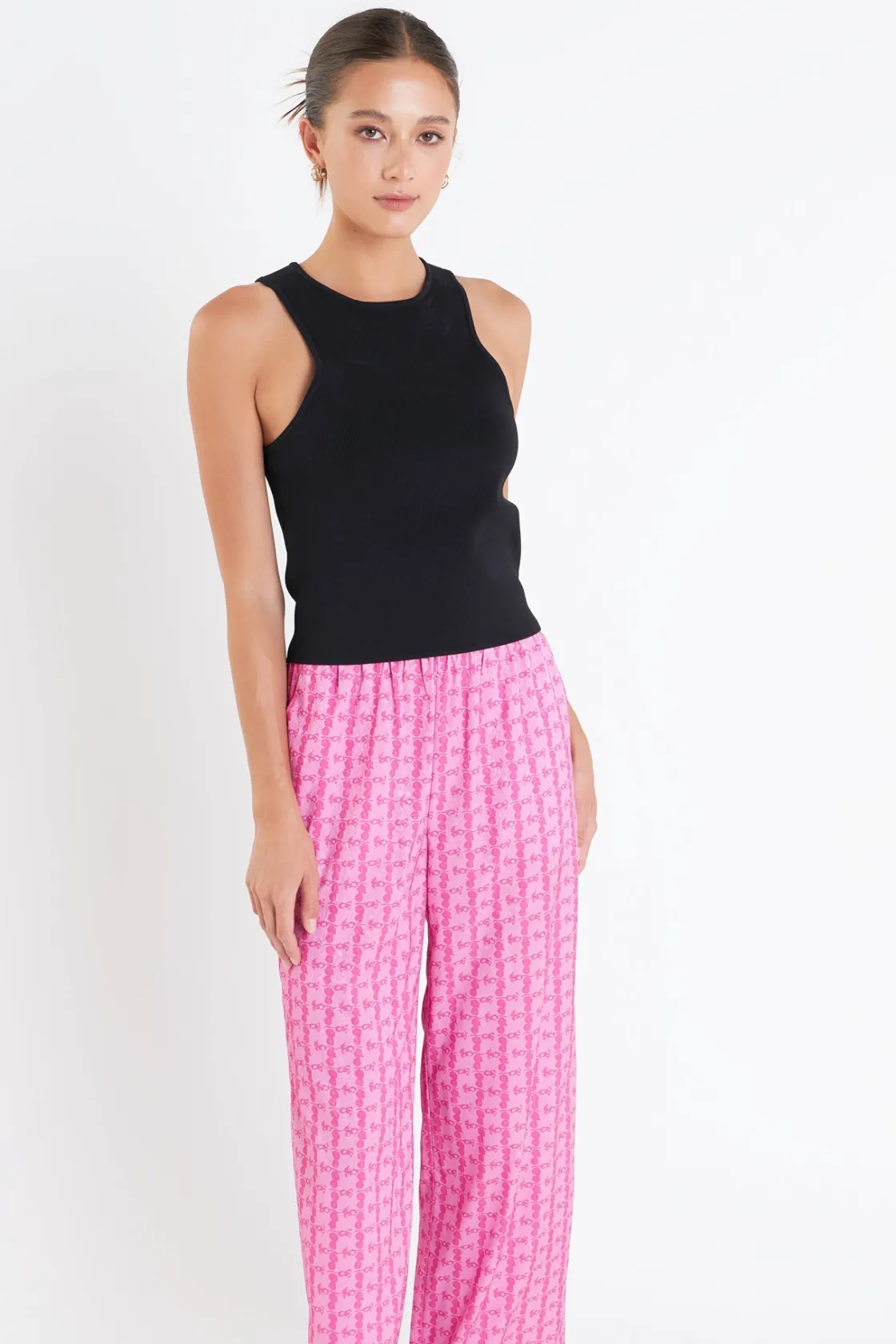 english_factory__printed__3-4.webp ENGLISH FACTORY Matching Sets | Pants*- Printed Long Pants PINK