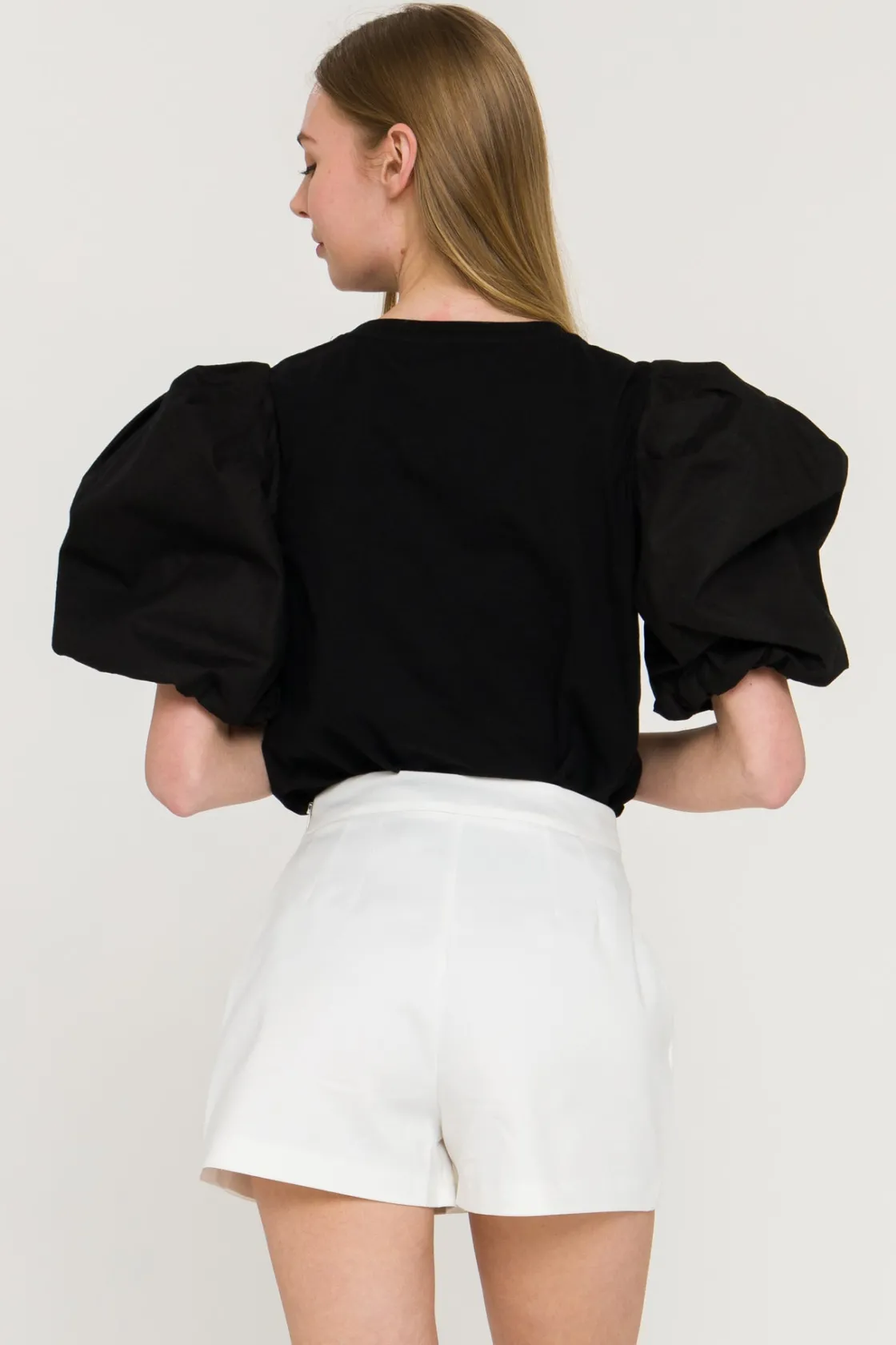 english_factory__puff_sho_2.webp ENGLISH FACTORY Tops*- Puff Short Sleeve T-Shirt