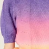 ENGLISH FACTORY Tops*- Puff Sleeve Ombre Sweater Top