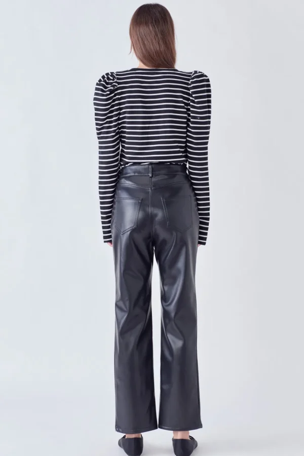 ENGLISH FACTORY Tops*- Puff Sleeve Knit Top
