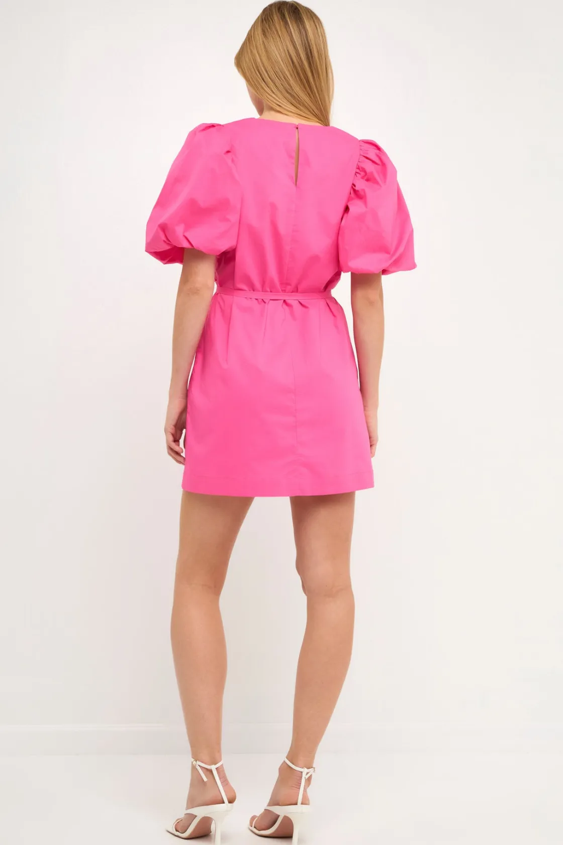 english_factory__puff_sle_13-4.webp ENGLISH FACTORY Puff Sleeve | Tops*- Puff Sleeve A-line Shift Mini Dress