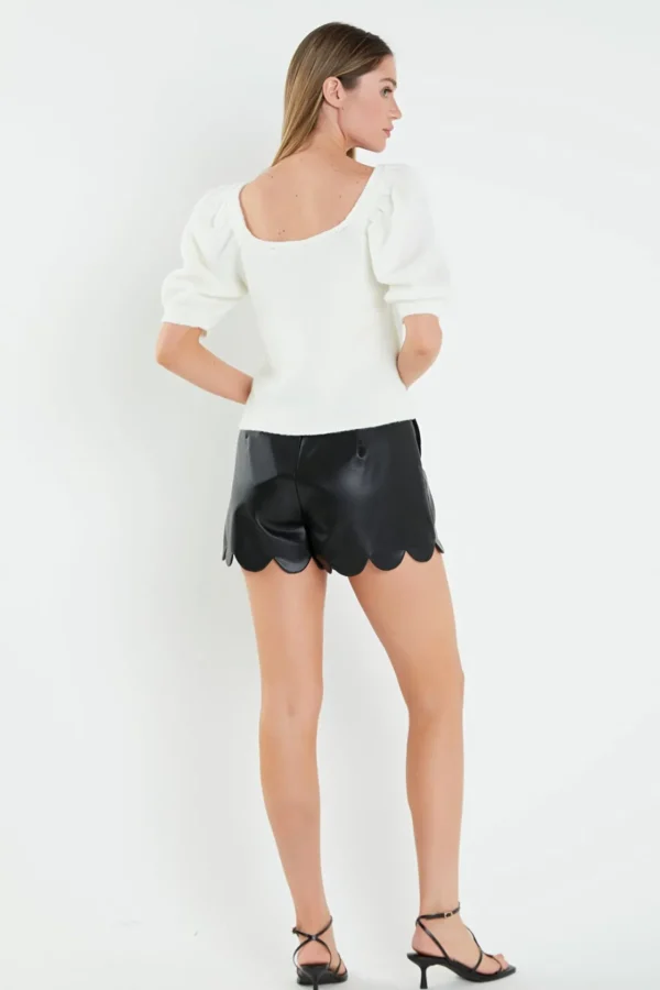 ENGLISH FACTORY Sweaters & Knits | Tops*- Puff Sleeve Sweater