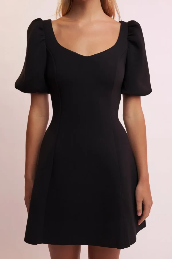 ENGLISH FACTORY Puff Sleeve | Tops*- Puff Sleeve Mini Dress in Orchid