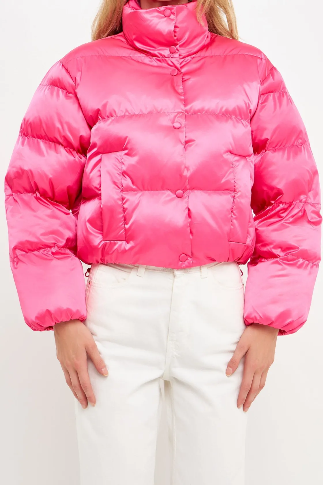 english_factory__puffer_c_0.webp ENGLISH FACTORY Jackets & Coats | Tops*- Puffer Cropped Jacket