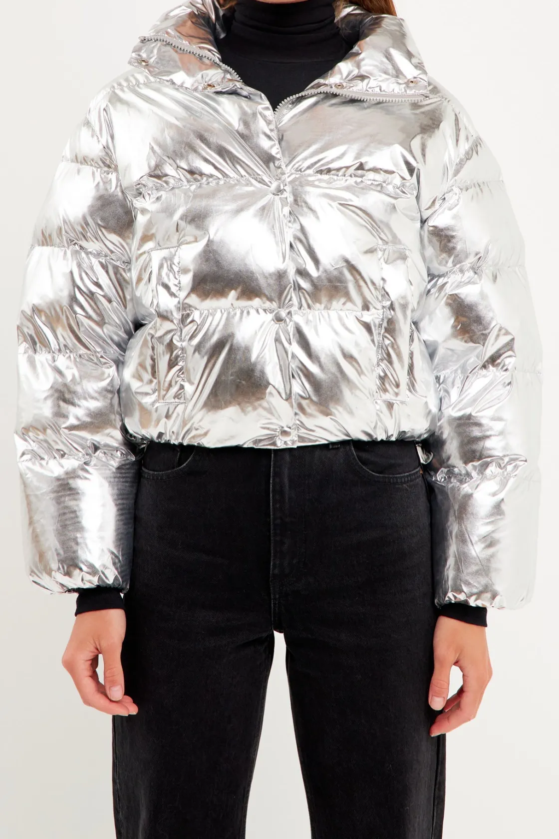 english_factory__puffer_c_10.webp ENGLISH FACTORY Jackets & Coats | Tops*- Puffer Cropped Jacket