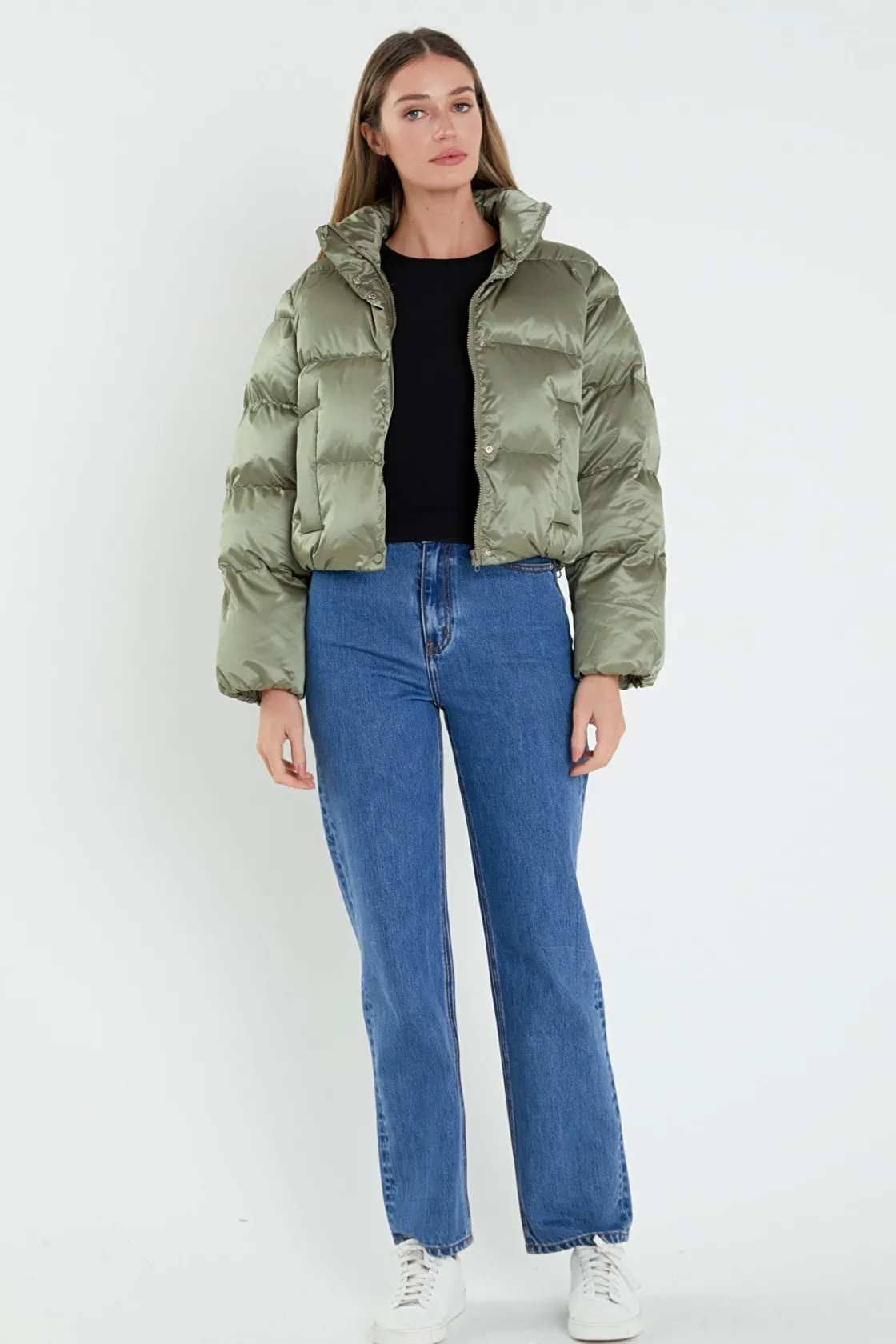 english_factory__puffer_c_4.webp ENGLISH FACTORY Jackets & Coats | Tops*- Puffer Cropped Jacket