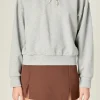 ENGLISH FACTORY Sweaters & Knits | Tops*- Rhinestone Bow Sweatshirt HEATHERGREY
